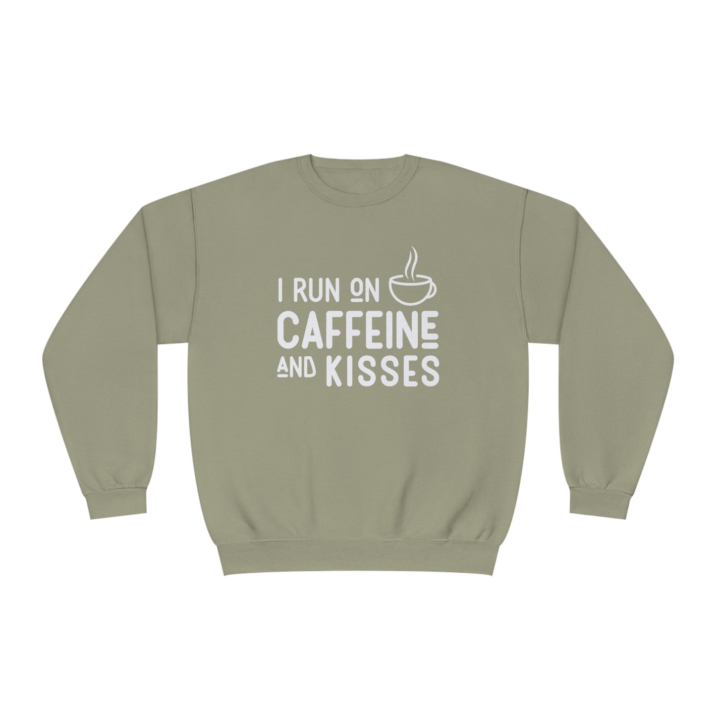 Crewneck Sweatshirt - 'Caffeine & Kisses'