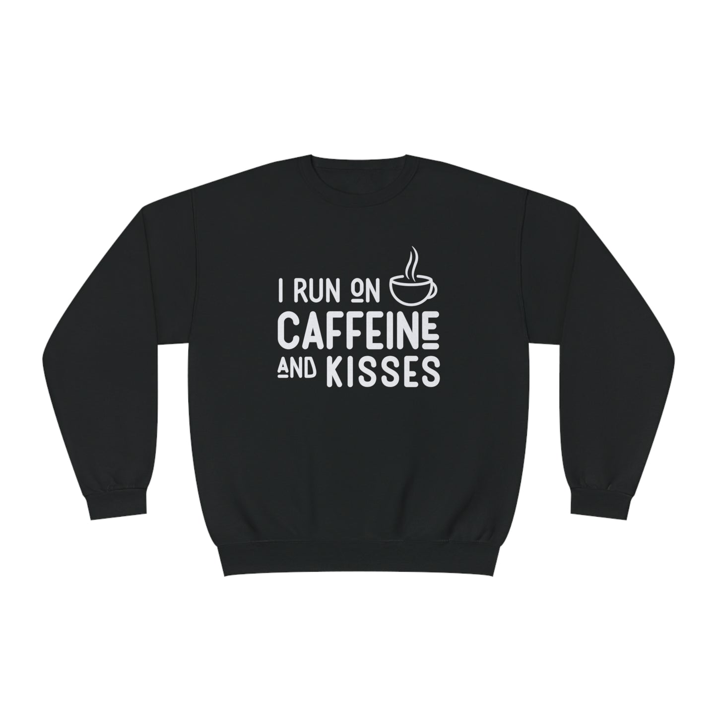 Crewneck Sweatshirt - 'Caffeine & Kisses'