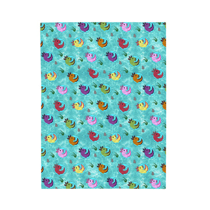 A'lotl Fun Velveteen Plush Blanket