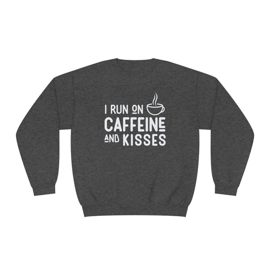 Crewneck Sweatshirt - 'Caffeine & Kisses'