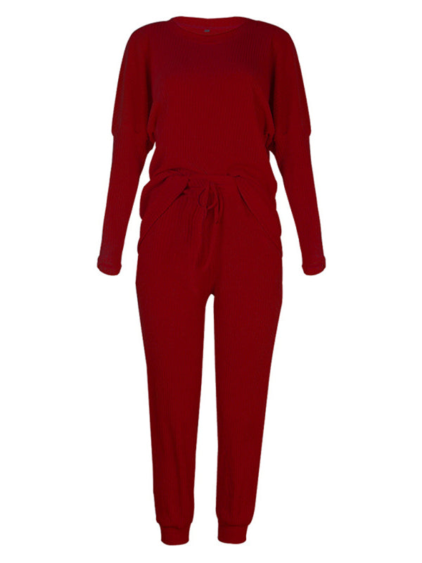 Women's Long-Sleeved Loose Loungewear Pajamas