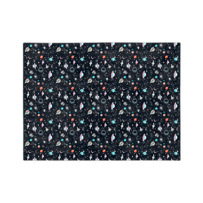 Spaced Out Velveteen Minky Blanket