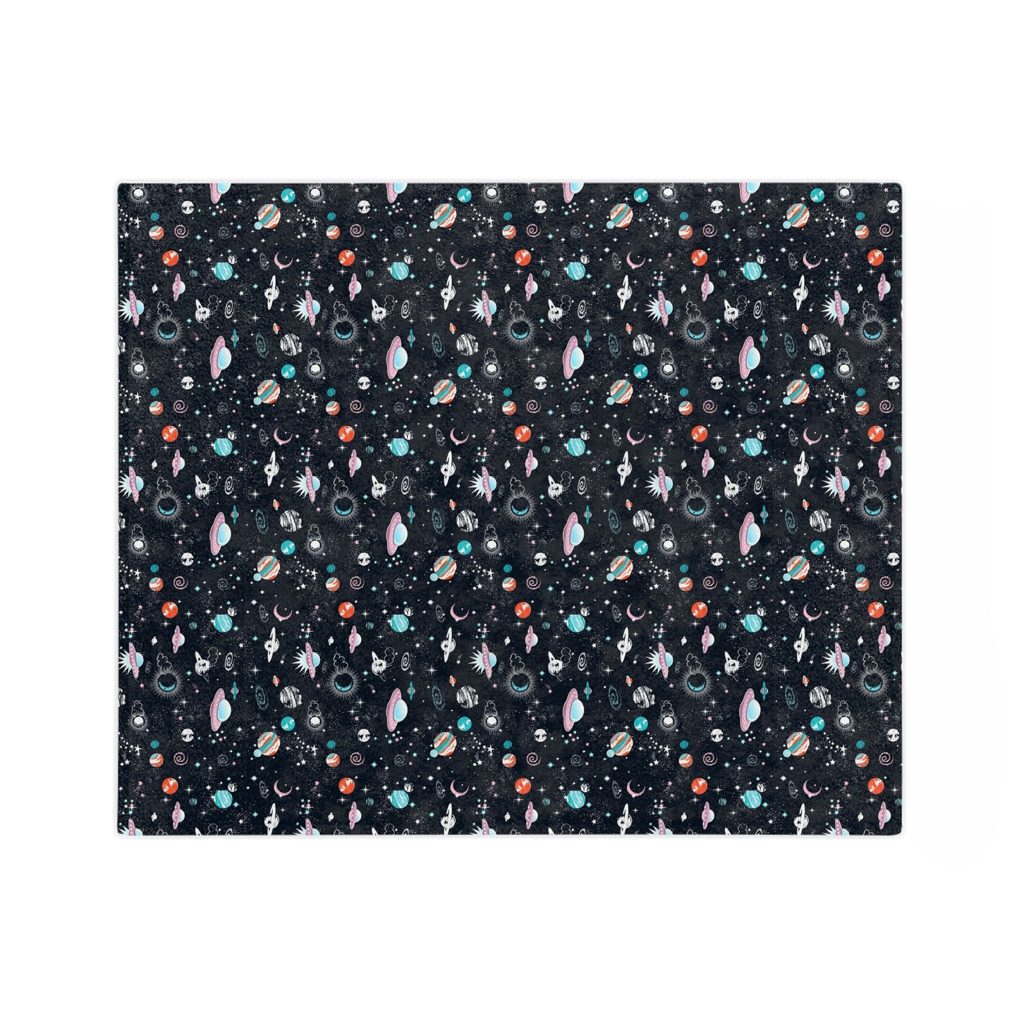 Spaced Out Velveteen Minky Blanket