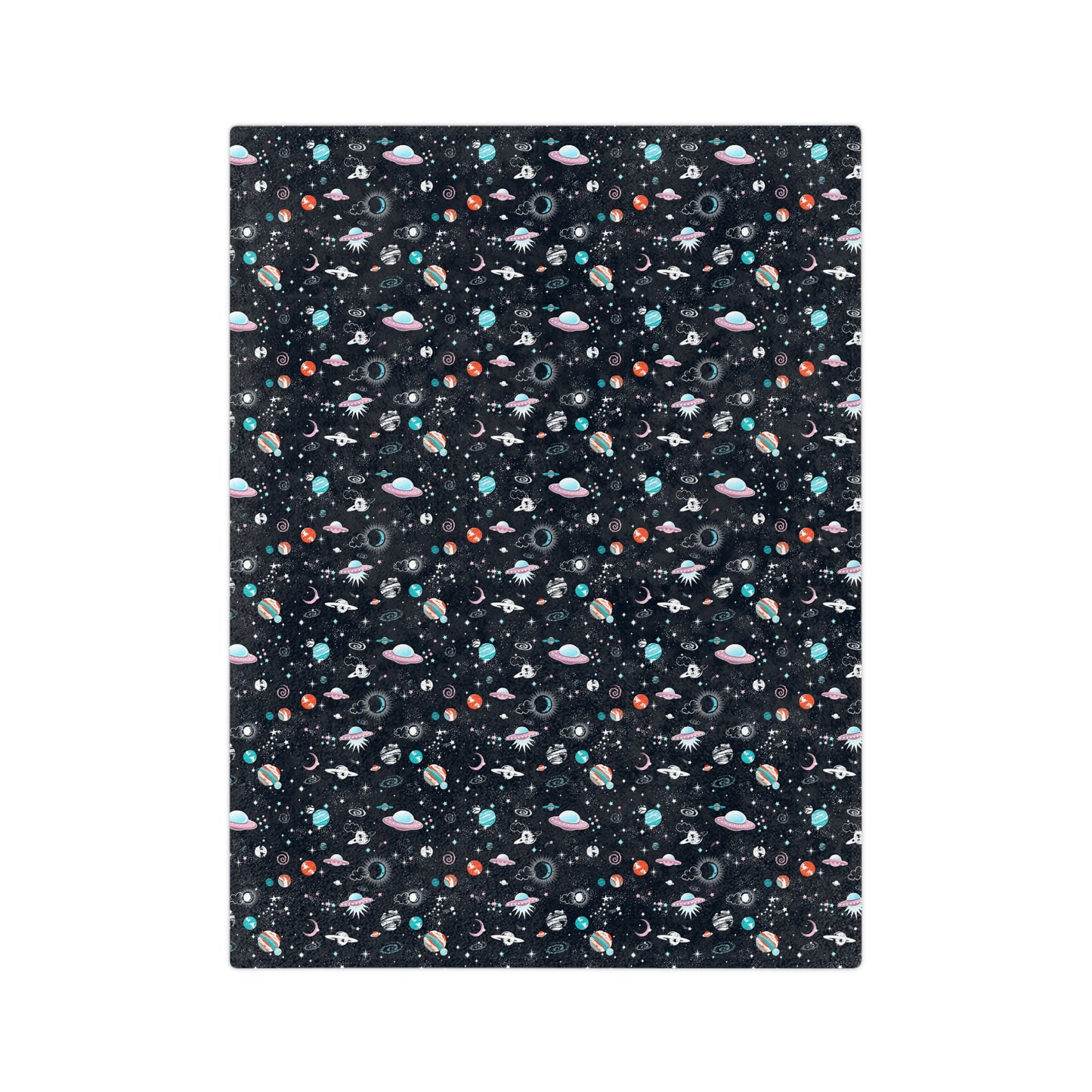 Spaced Out Velveteen Minky Blanket