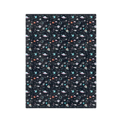 Spaced Out Velveteen Minky Blanket