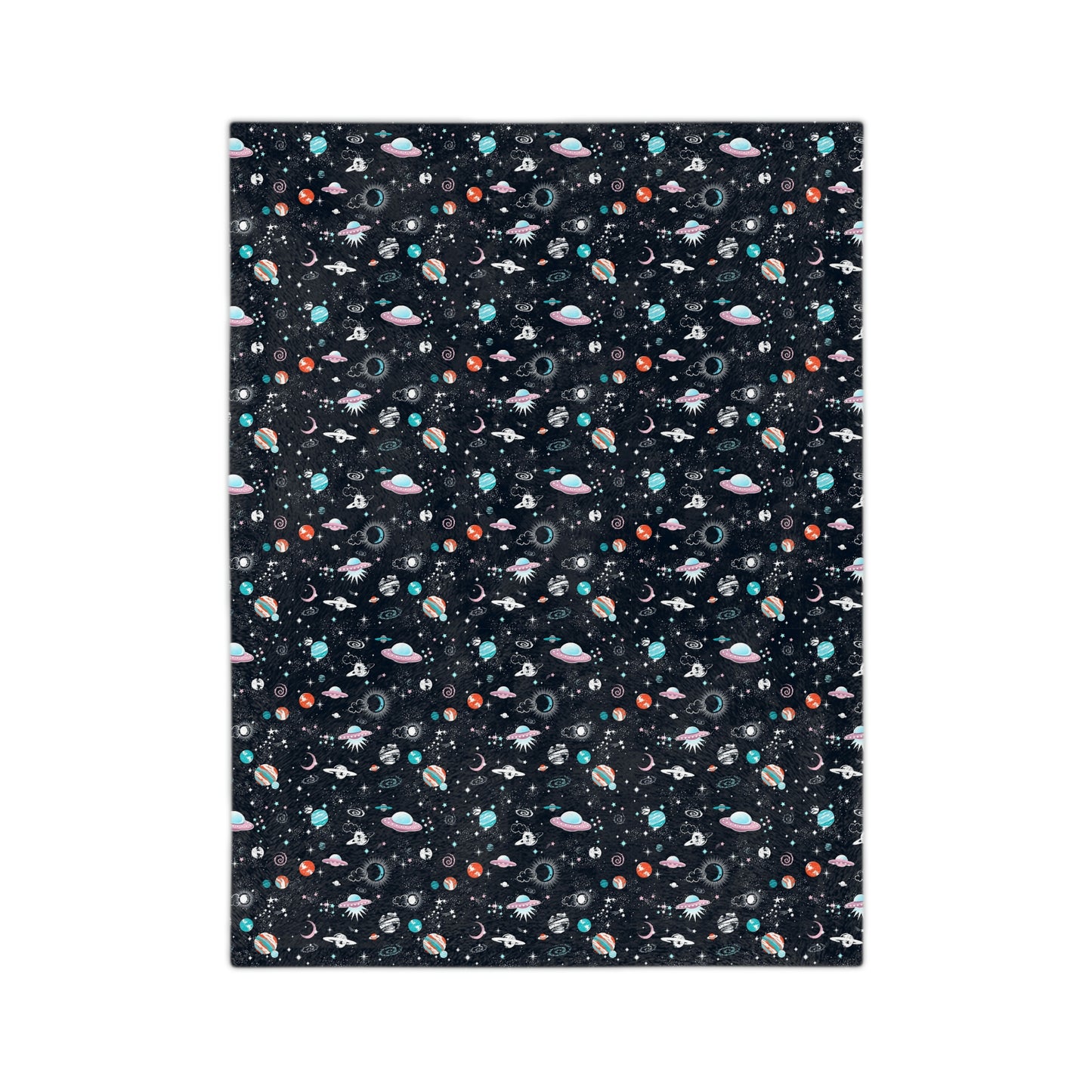 Spaced Out Velveteen Minky Blanket